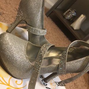 Diamond encrusted heels.